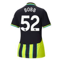 Manchester City Oscar Bobb #52 Vieraspaita Naiset 2024-25 Lyhythihainen